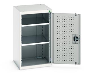 Bott Tool Storage Cupboards for workshops with Shelves and or Perfo Doors Bott Perfo Door Cupboard 525Wx525Dx900mmH - 2 Shelves